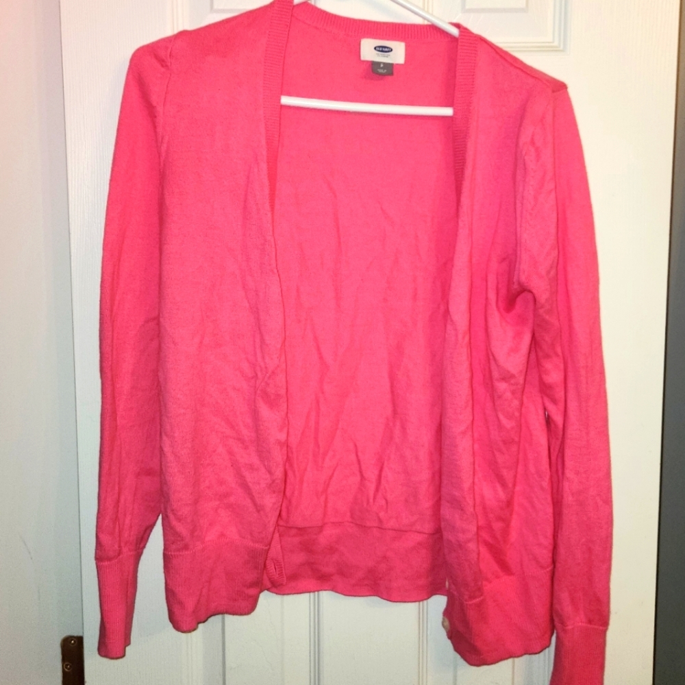 (S) *Host Pick* Old Navy long sleeved pink cardigan
